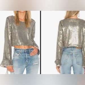 Tularosa sequin crop top